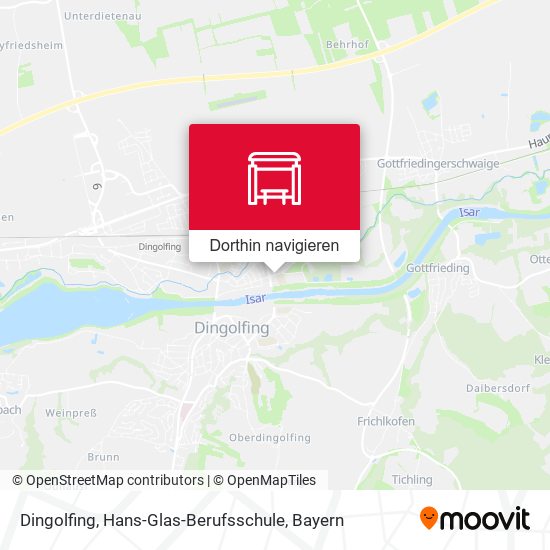 Dingolfing, Hans-Glas-Berufsschule Karte