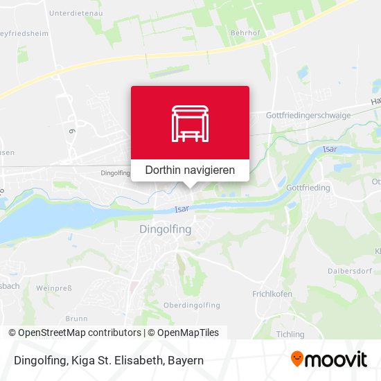 Dingolfing, Kiga St. Elisabeth Karte