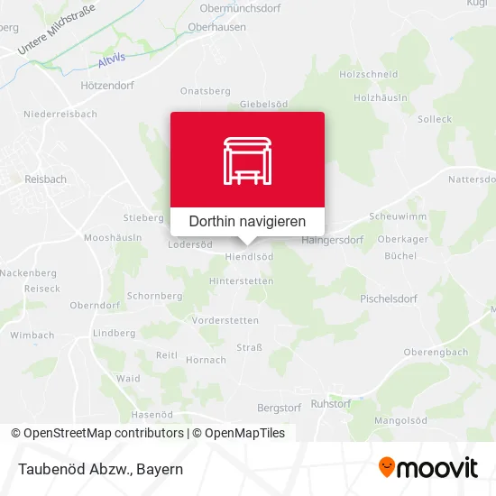 Taubenöd Abzw. Karte