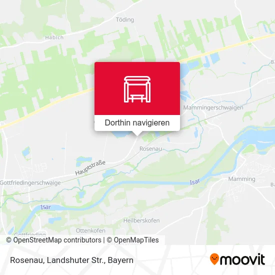 Rosenau, Landshuter Str. Karte