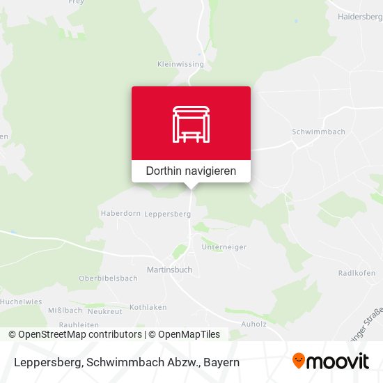 Leppersberg, Schwimmbach Abzw. Karte