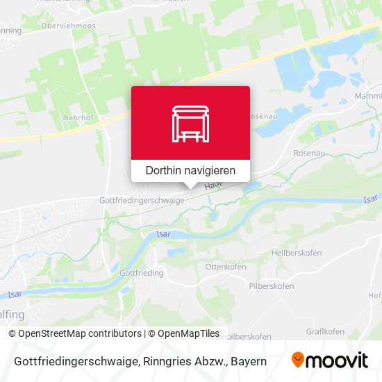 Gottfriedingerschwaige, Rinngries Abzw. Karte