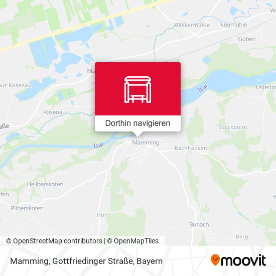 Mamming, Gottfriedinger Straße Karte