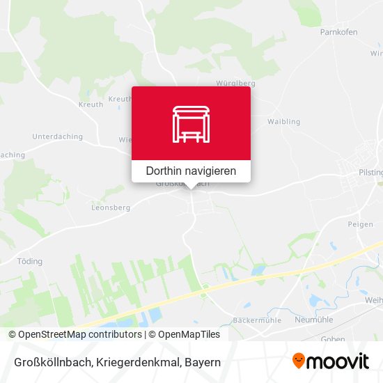 Großköllnbach, Kriegerdenkmal Karte