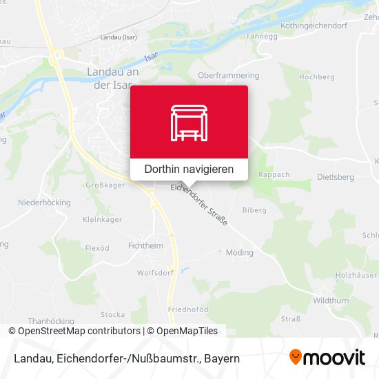 Landau, Eichendorfer- / Nußbaumstr. Karte