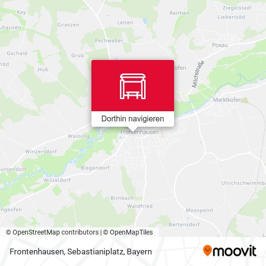 Frontenhausen, Sebastianiplatz Karte