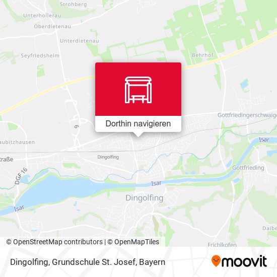 Dingolfing, Grundschule St. Josef Karte