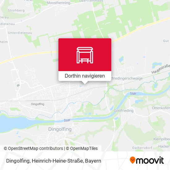 Dingolfing, Heinrich-Heine-Straße Karte