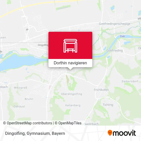 Dingolfing, Gymnasium Karte