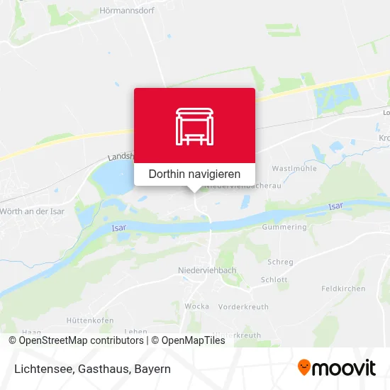 Lichtensee, Gasthaus Karte