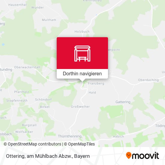 Ottering, am Mühlbach Abzw. Karte