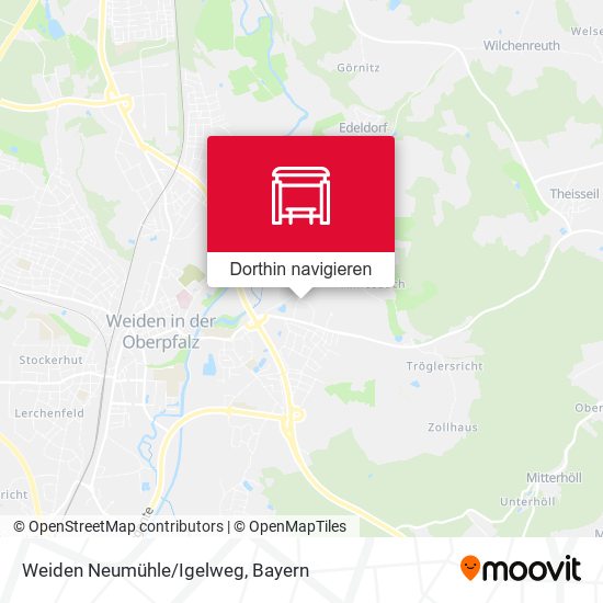 Weiden Neumühle/Igelweg Karte
