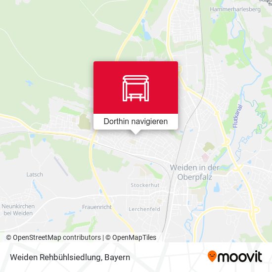 Weiden Rehbühlsiedlung Karte