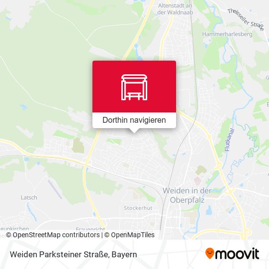 Weiden Parksteiner Straße Karte