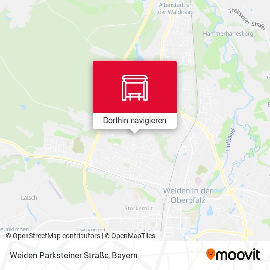 Weiden Parksteiner Straße Karte