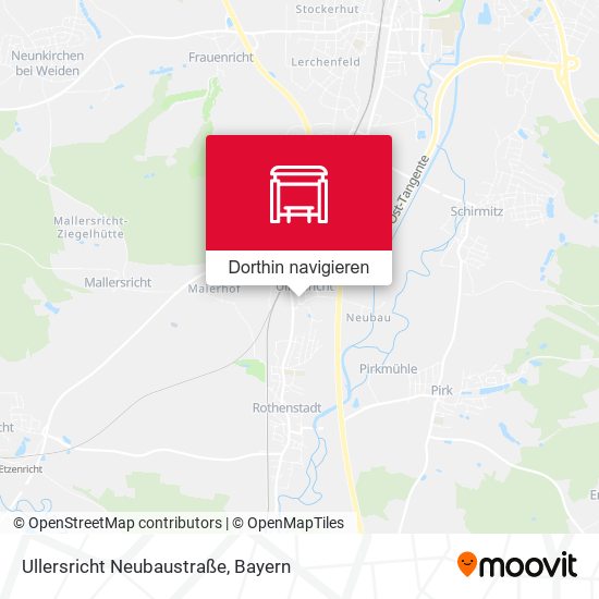 Ullersricht Neubaustraße Karte