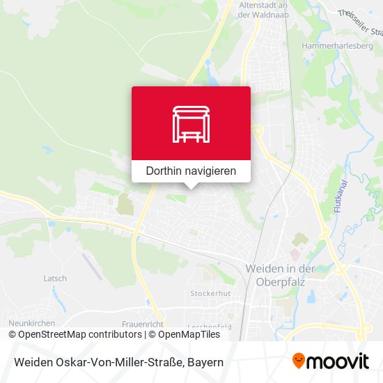 Weiden Oskar-Von-Miller-Straße Karte