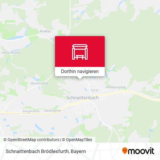 Schnaittenbach Brödlesfurth Karte