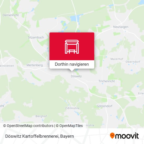 Döswitz Kartoffelbrennerei Karte