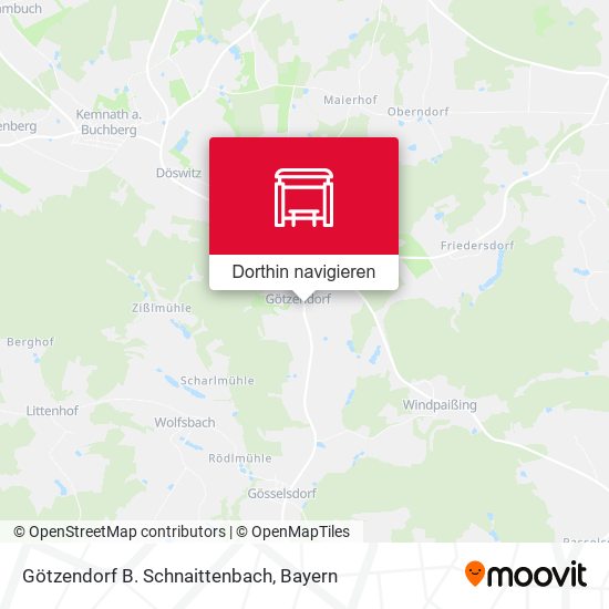 Götzendorf B. Schnaittenbach Karte