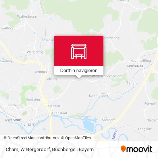 Cham, W`Bergerdorf, Buchbergs. Karte