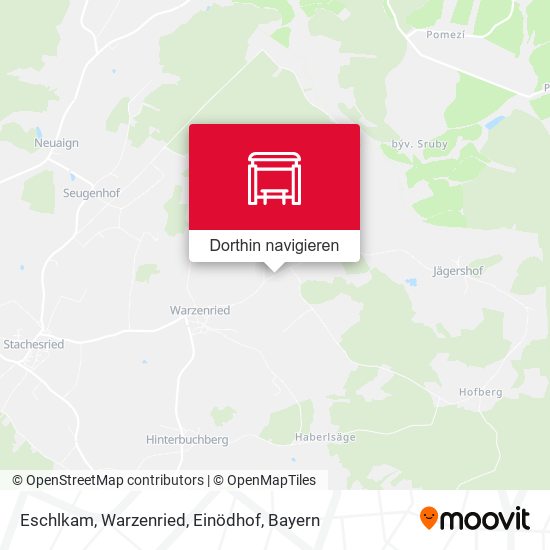 Eschlkam, Warzenried, Einödhof Karte