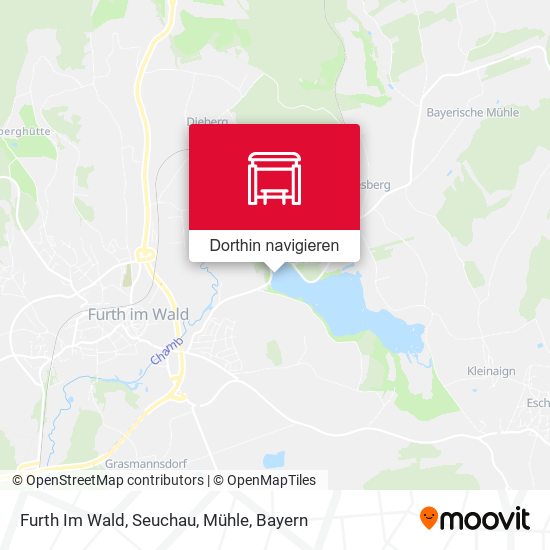 Furth Im Wald, Seuchau, Mühle Karte