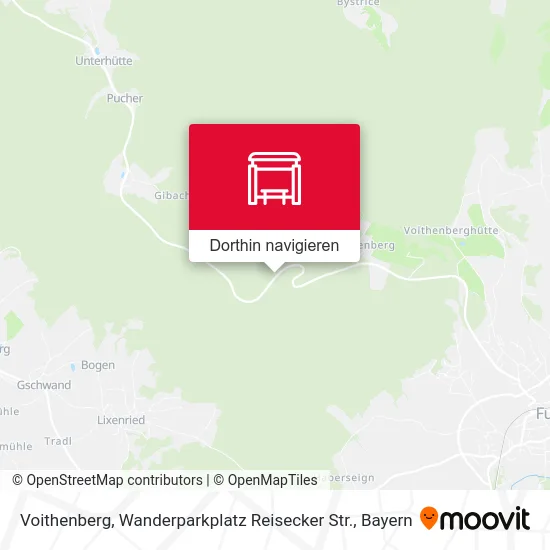 Voithenberg, Wanderparkplatz Reisecker Str. Karte
