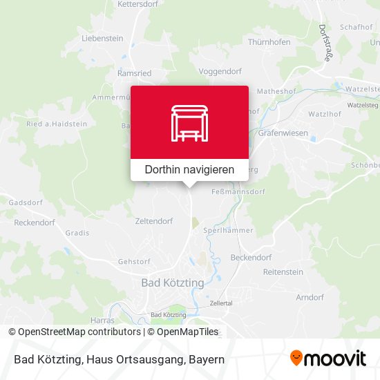 Bad Kötzting, Haus Ortsausgang Karte