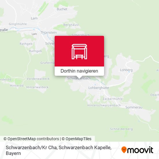 Schwarzenbach / Kr Cha, Schwarzenbach Kapelle Karte