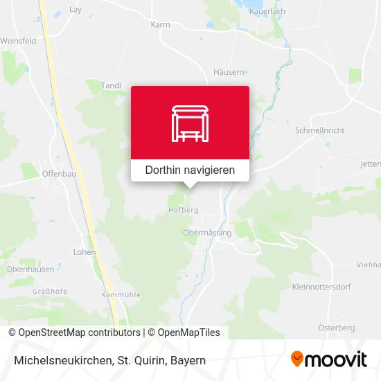 Michelsneukirchen, St. Quirin Karte