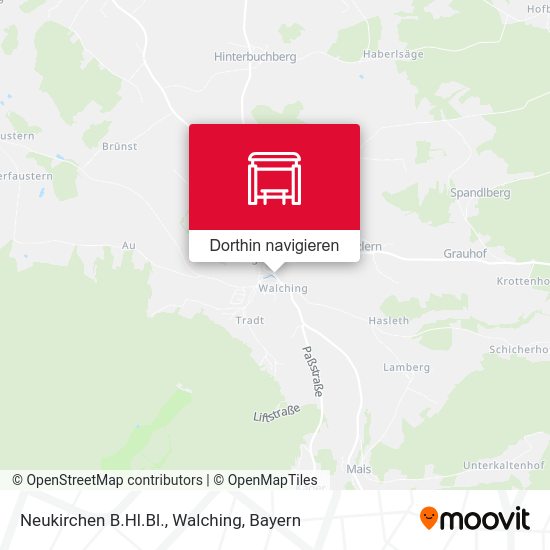 Neukirchen B.Hl.Bl., Walching Karte