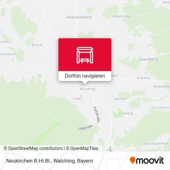 Neukirchen B.Hl.Bl., Walching Karte