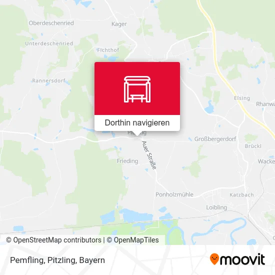 Pemfling, Pitzling Karte