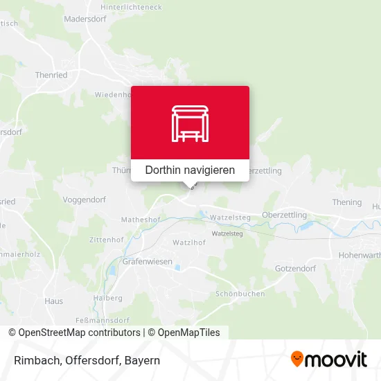 Rimbach, Offersdorf Karte