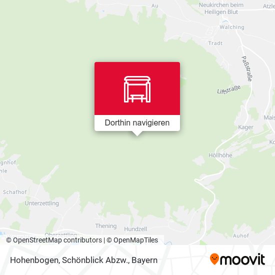 Hohenbogen, Schönblick Abzw. Karte