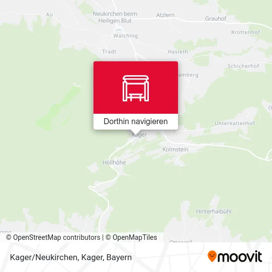 Kager/Neukirchen, Kager Karte