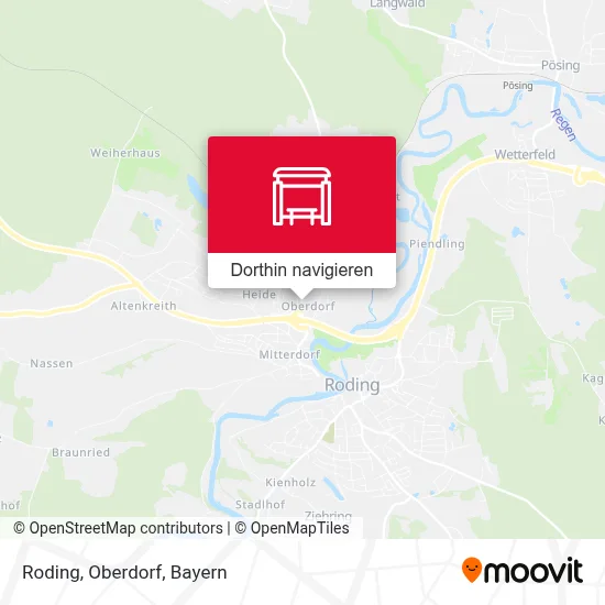 Roding, Oberdorf Karte
