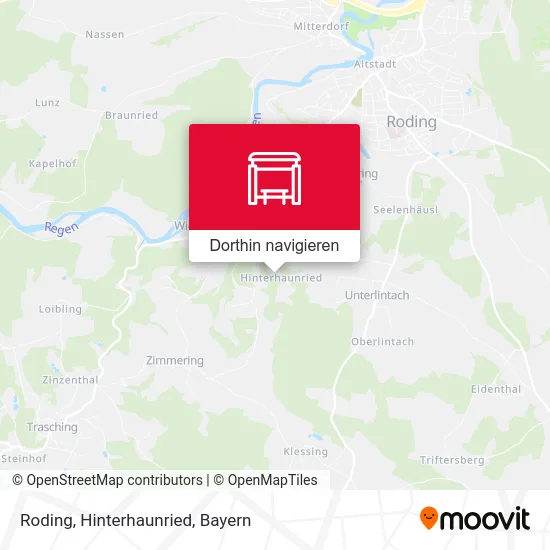 Roding, Hinterhaunried Karte