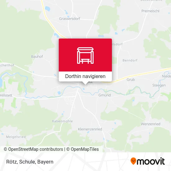 Rötz, Schule Karte