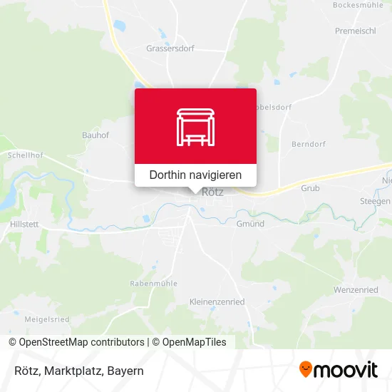 Rötz, Marktplatz Karte