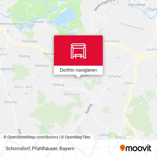 Schorndorf, Pfahlhäuser Karte