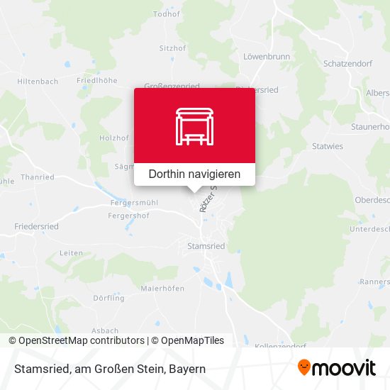 Stamsried, am Großen Stein Karte