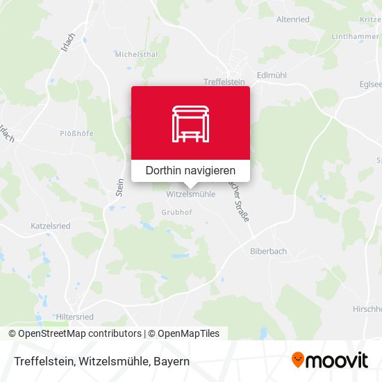 Treffelstein, Witzelsmühle Karte