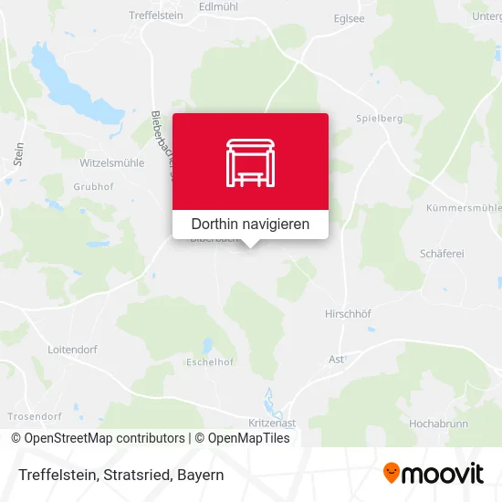 Treffelstein, Stratsried Karte