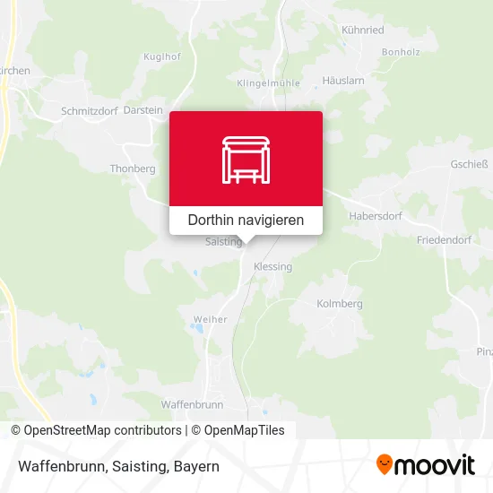 Waffenbrunn, Saisting Karte