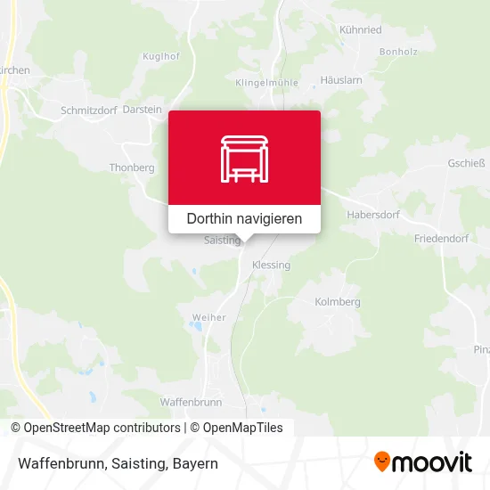 Waffenbrunn, Saisting Karte