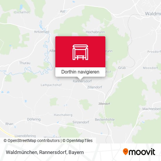 Waldmünchen, Rannersdorf Karte