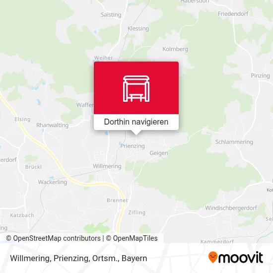 Willmering, Prienzing, Ortsm. Karte