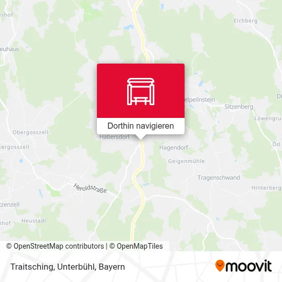 Traitsching, Unterbühl Karte